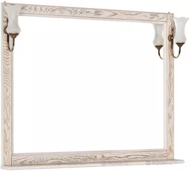 Зеркало 106,2x90,1 см жасмин/золото Aquanet Тесса 00185817
