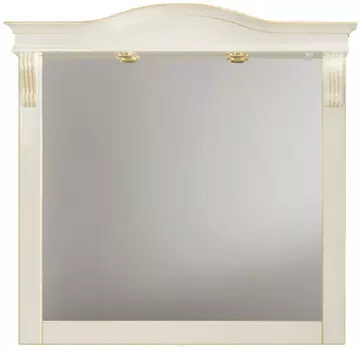 Зеркало 107,2х104,8 см слоновая кость золотая патина Belux Каталония В 105