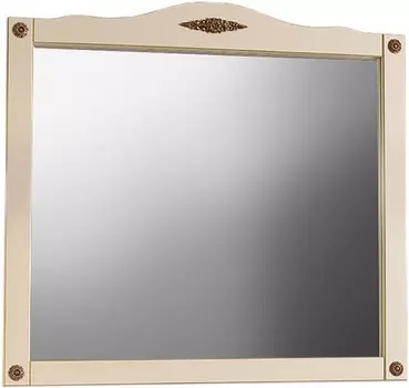 Зеркало 108х102 см слоновая кость золотая патина Belux Империя В 105