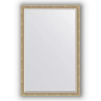 Зеркало 113x173 см состаренное серебро с плетением Evoform Exclusive BY 1212