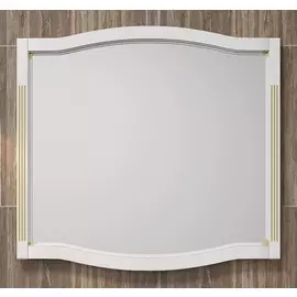 Зеркало 118х90 см белый золотая патина Opadiris Лаура Z0000009325
