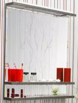 Зеркало 120х90 см венге серебряная патина Sanflor Румба H0000000159