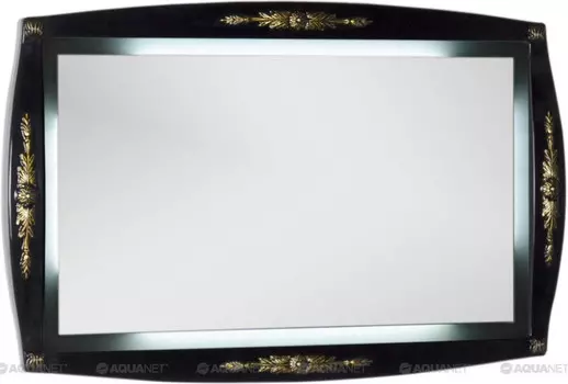 Зеркало 127,6х81,6 см черный/золото Aquanet Виктория 00183927