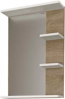 Зеркало 47х70 см дуб сонома/белый глянец Grossman Поло 204701