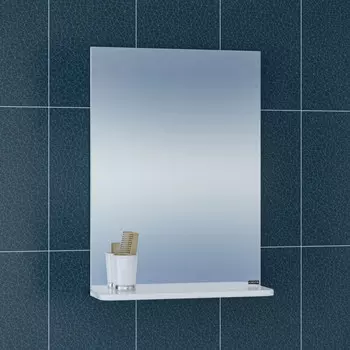 Зеркало 50х68 см белый глянец Санта Сити 101200