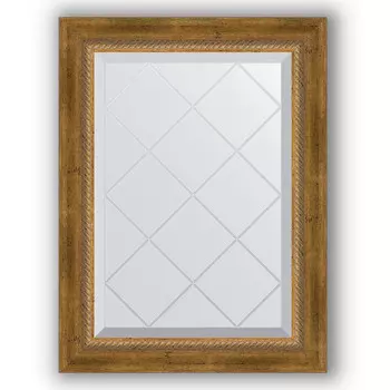 Зеркало 53x71 см состаренная бронза с плетением Evoform Exclusive-G BY 4004
