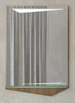 Зеркало 58,6х85 см темный лен Velvex Crystal Cub zkCUB.60-27