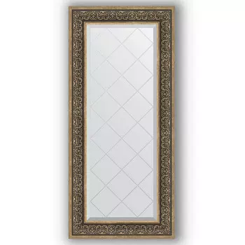 Зеркало 59x129 см вензель серебряный Evoform Exclusive-G BY 4078