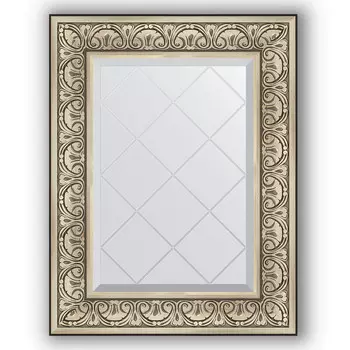 Зеркало 60x77 см барокко серебро Evoform Exclusive-G BY 4037