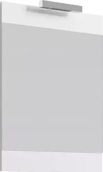 Зеркало 60х80 см со светильником белый глянец Br.02.06/W