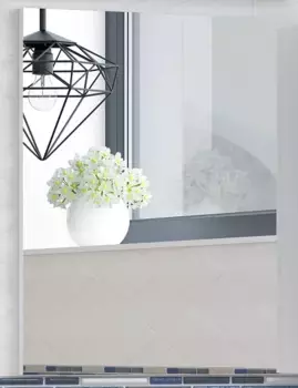 Зеркало 60x70 см белый глянец Corozo Альтаир SD-00000499