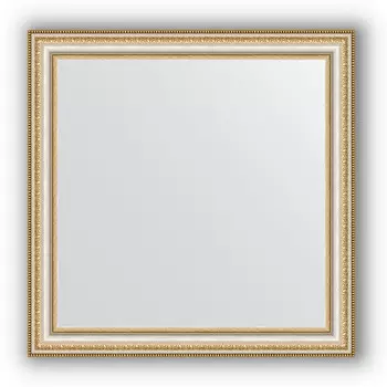 Зеркало 65x65 см золотые бусы на серебре Evoform Definite BY 0782
