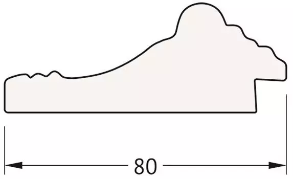 Зеркало 65x87 см сусальное золото Evoform Exclusive-G BY 4095