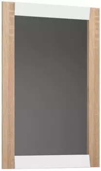 Зеркало 65х95 см белый глянец/дуб сонома Belux Бали В82