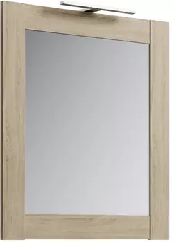 Зеркало 70х80 см с подсветкой дуб сонома Aqwella 5 Stars Symphony Sim.02.07/DS