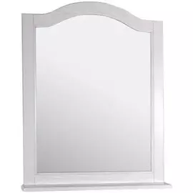 Зеркало 71,2х95 см белый серебряная патина ASB-Woodline Модерн