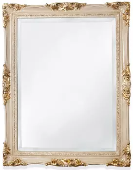 Зеркало 72х92 см слоновая кость/золото Tiffany World TW00262avorio/oro