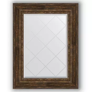 Зеркало 72x95 см состаренное дерево с орнаментом Evoform Exclusive-G BY 4129