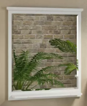 Зеркало 73x83 см белый глянец Comforty Тбилиси 00003132631