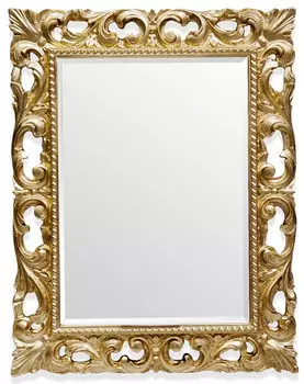 Зеркало 75х95 см глянцевое золото Tiffany World TW03427oro.brillante