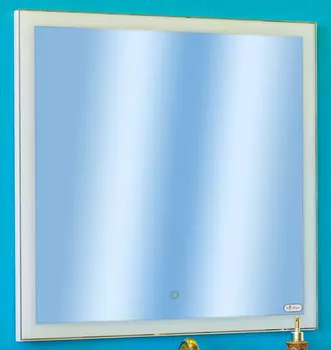 Зеркало 80х80 см белый золотая патина Sanflor Александрия C000005902