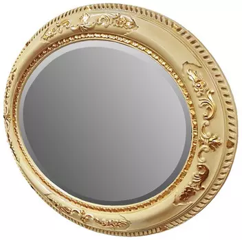 Зеркало 81х101 см слоновая кость/золото Tiffany World TW03529avorio/oro