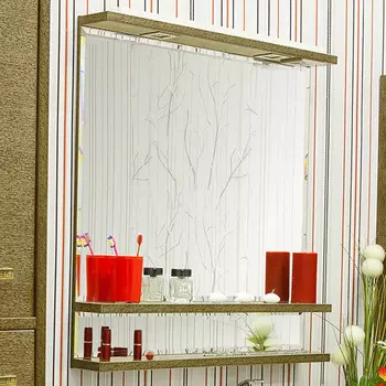 Зеркало 82х90 см венге золотая патина Sanflor Румба H0000000161