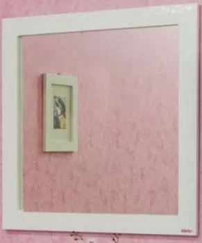 Зеркало 83х83 см белый глянец Sanflor Санфлор C0000002053