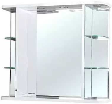 Зеркало 90x68 см белый глянец Bellezza Рио 4613615060015