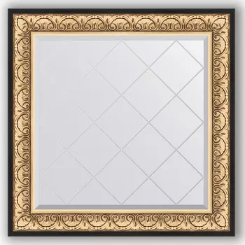 Зеркало 90x90 см барокко золото Evoform Exclusive-G BY 4337