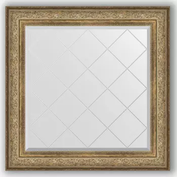 Зеркало 90x90 см виньетка античная бронза Evoform Exclusive-G BY 4339