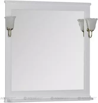 Зеркало 92,2х100 см белый Aquanet Валенса 00180046