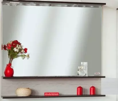 Зеркало 96,4х88 см венге/северное дерево светлое Sanflor Турин C0000002134