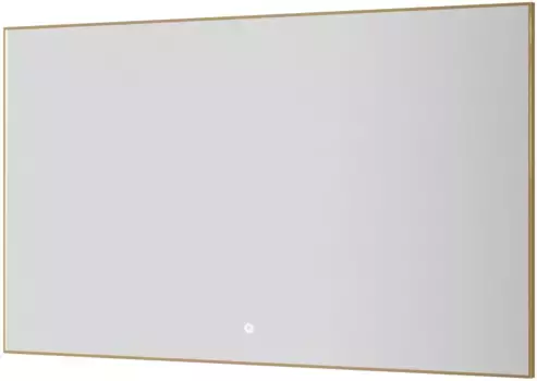 Зеркало Armadi Art 543-120-G 120x70 см, с LED-подсветкой, сенсорным выключателем, диммером, антизапотеванием, золотой