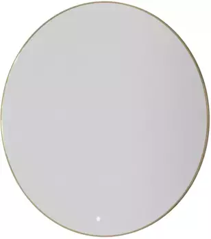 Зеркало Armadi Art 545-100-G 100x100 см, с LED-подсветкой, сенсорным выключателем, диммером, антизапотеванием, золотой