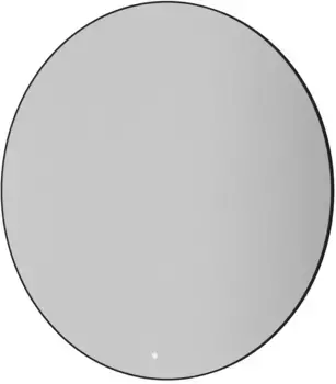 Зеркало Armadi Art 545-120-B 120x120 см, с LED-подсветкой, сенсорным выключателем, диммером, антизапотеванием, черный матовый