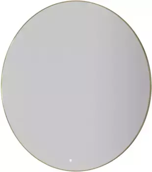 Зеркало Armadi Art 545-120-G 120x120 см, с LED-подсветкой, сенсорным выключателем, диммером, антизапотеванием, золотой