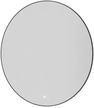 Зеркало Armadi Art 545-80-GM 80x80 см, с LED-подсветкой, сенсорным выключателем, диммером, антизапотеванием, оружейная сталь