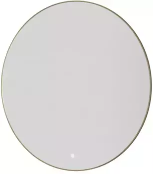 Зеркало Armadi Art 545-80-MG 80x80 см, с LED-подсветкой, сенсорным выключателем, диммером, антизапотеванием, золотой матовый