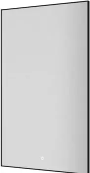 Зеркало Armadi Art 569-B 60x100 см, с LED-подсветкой, сенсорным выключателем, диммером, антизапотеванием, черный матовый