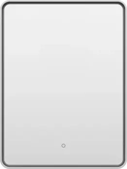 Зеркало Brevita Mercury MER-Rett6-060/80-platinum 60x80 см, с LED-подсветкой, сенсорным выключателем, алюминий