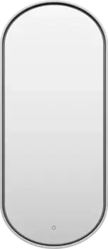 Зеркало Brevita Saturn SAT-Dro1-050-platinum 50x115 см, с LED-подсветкой, сенсорным выключателем, алюминий
