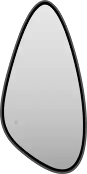 Зеркало Brevita Venus VEN-Var-060-black 60x120 см, с LED-подсветкой, сенсорным выключателем, черный матовый