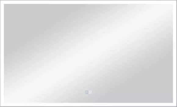 Зеркало Misty Веритате ВЕР-02-100/60-14 100x60 см, с LED-подсветкой, сенсорным выключателем, диммером, антизапотеванием, серый матовый