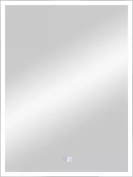 Зеркало Misty Веритате ВЕР-02-60/80-14 60x80 см, с LED-подсветкой, сенсорным выключателем, диммером, антизапотеванием, серый матовый