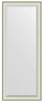 Зеркало напольное 109x200 см белая кожа с хромом Evoform Exclusive floor BY 6192