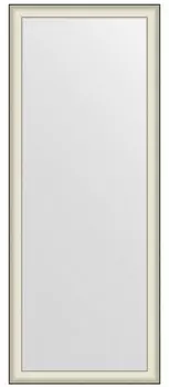 Зеркало напольное 79x200 см белая кожа с хромом Evoform Definite floor BY 6041