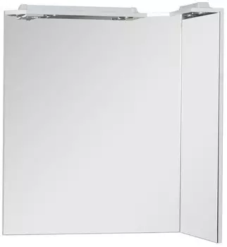 Зеркало угловое 88х111,3 см с подсветкой белый Aquanet Корнер 00158821