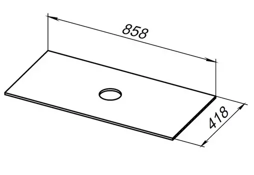 Столешница под раковину Allen Brau Liberty 90 графит