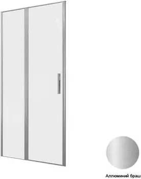 3.31029.BA PRIORITY, Дверь 8мм, 1000мм стекло Optiwhite, Easyclean, браш алюминий (294058)